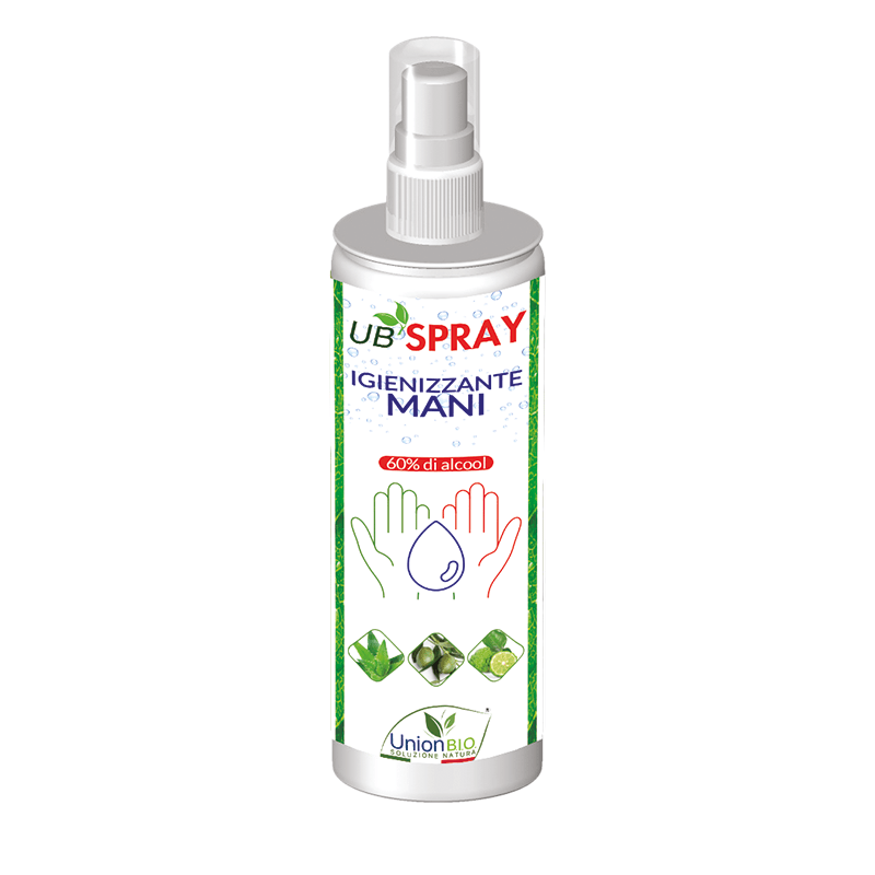 UB SPRAY - Spray igienizzante mani - 60% alcool